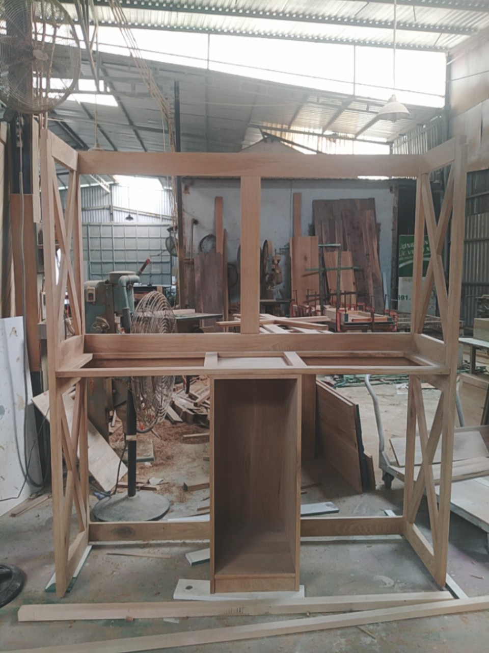 Tủ gỗ SỒI tự nhiên, quá trình sản xuất 